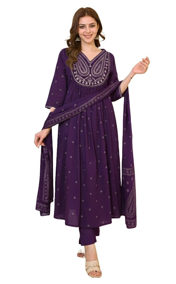 KLOSIA Women Kurta Set|Silk|Regular Fit