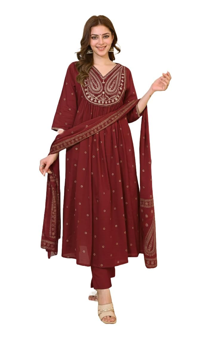 KLOSIA Women Kurta Set|Silk|Regular Fit